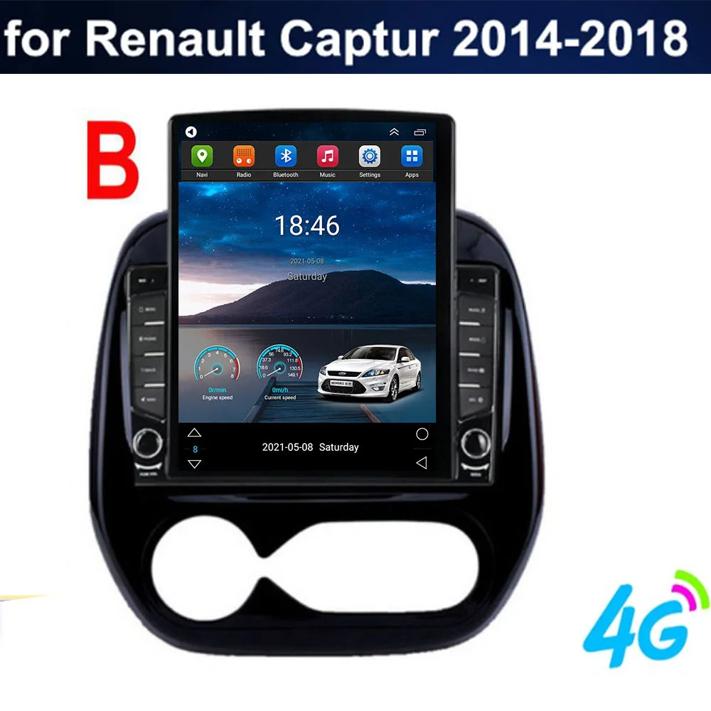 

9.7" Vertical Style Tesla Screen Android 12 Car Radio for Renault Kaptur 2016 -2035 Multimedia Player GPS Navigation Head Unit