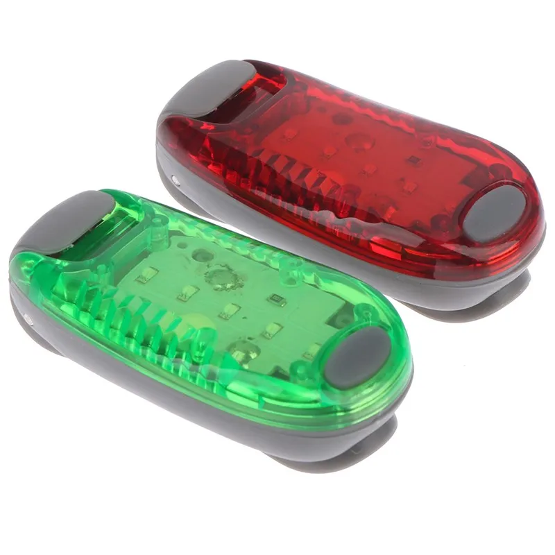 

2 Pcs New Bicycle Tail Light LED Light Side Sign Signal Light Outdoor Riding Night Running Warning Clip-on Running Light