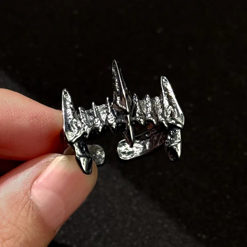 LENNIK Ретро кольцо "Темный оверлорд" из меди для мужчин