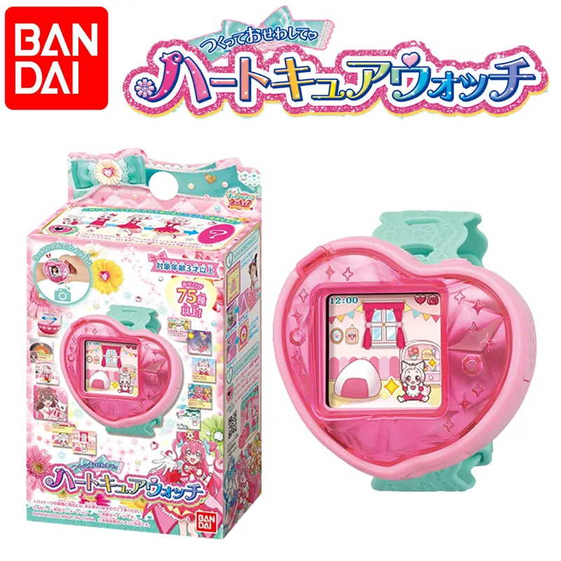 Bandai Original Tamagotchi Delicious Party Watch Pretty Cure Heart Bracelet Electronic Pet Machine Game Console Nostalgic Toys