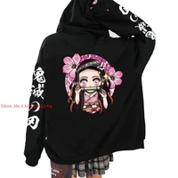 demon slayer anime printed hoodies autumn harajuku sweatshirts casual long sleeve pullover casual print streetwear
