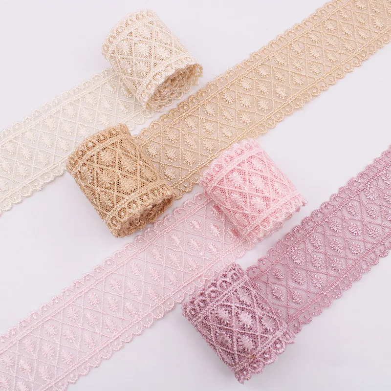 4cm 1.5" Lace Ribbon DIY Toy Hair Bows Accessories Decoration Handmade Crafts Sewing Make Materials 10 Yards