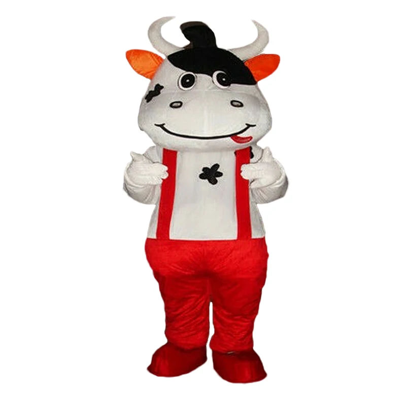 

Cartoon Milk Cow Mascot Costume Cattle Ox Moo-cow Mascot Fancy Dress Adults Size Carnival Cartoon Character Mascot Costume Gift