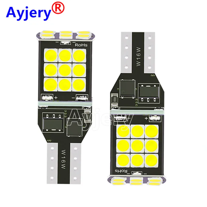 

AYJERY 300 pcs 12V T15 Canbus 3030 24 SMD Car Led Bulb Front Rear Turn Signal Brake Lamps Reverse Lamp Daytime Running Light