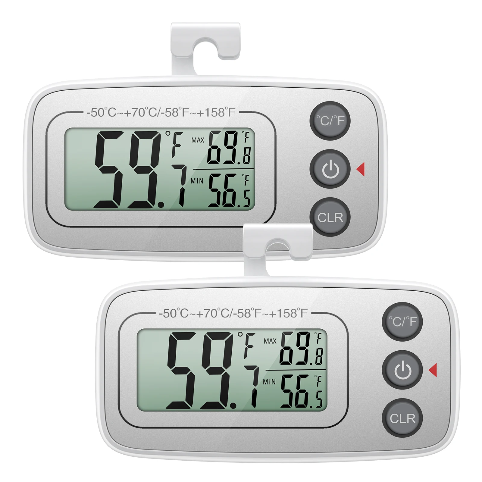 

ORIA Цифровой термометр для холодильника 2 шт.