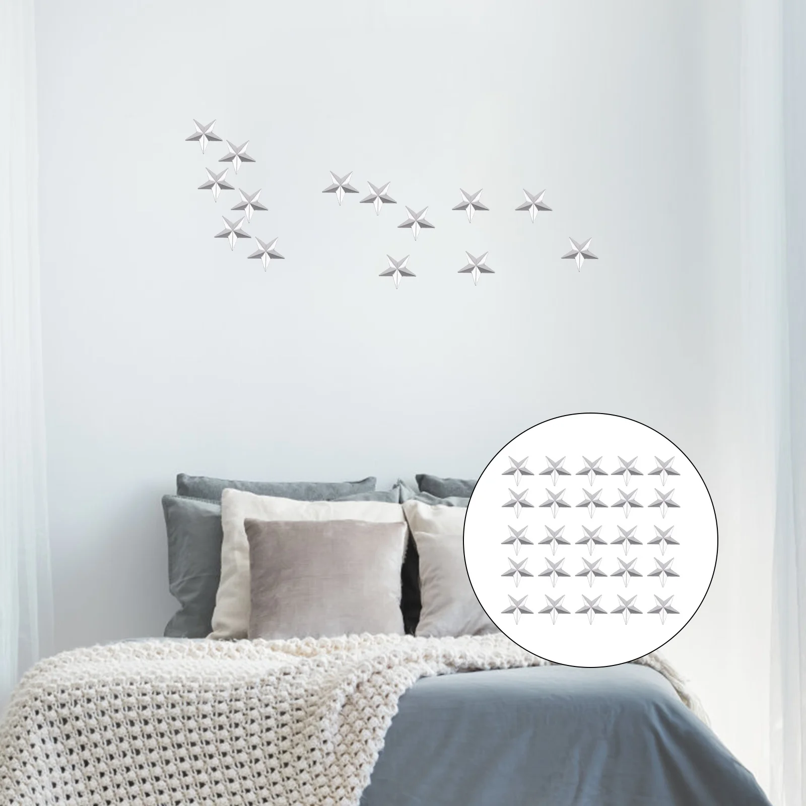 

Star Metal Wall Ironstars Small Pointed Five Décor Rustic Barn Country Ornament Portable Decor Decoration Photo Props Outdoor