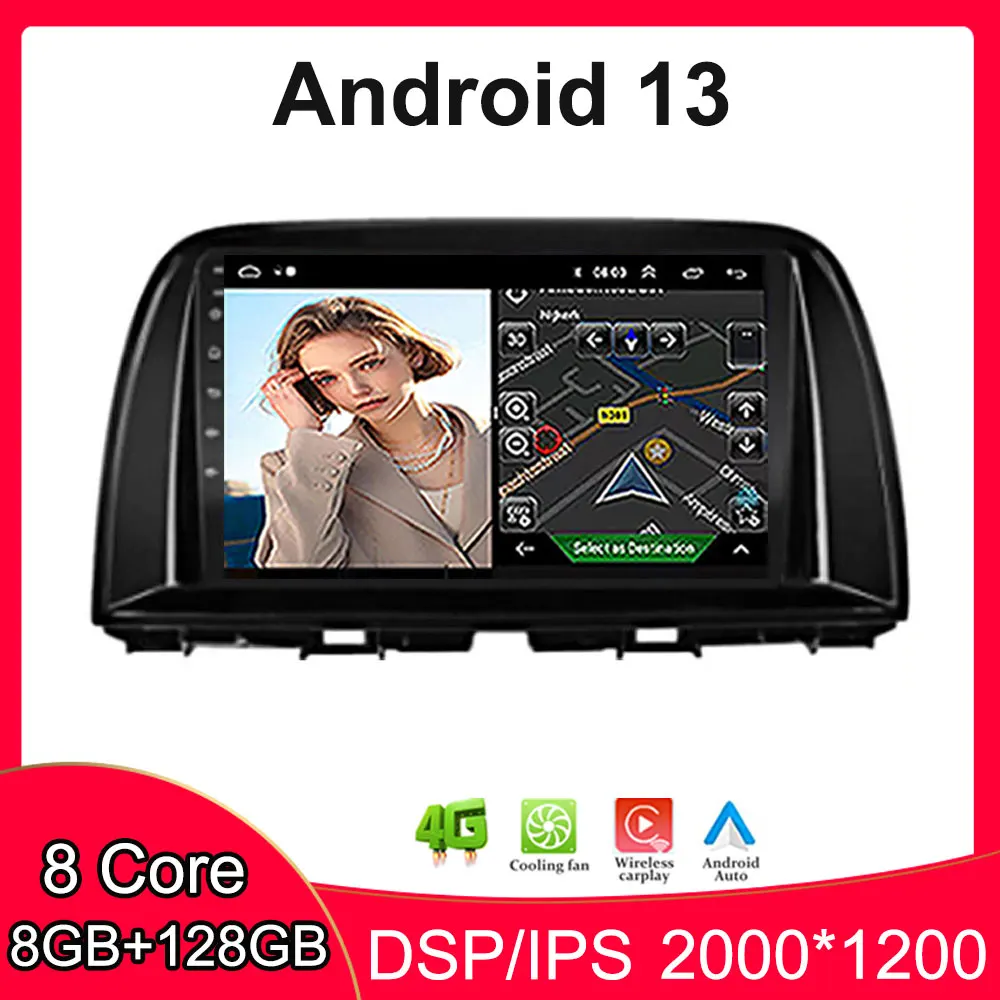 

CARPLAY DPS Android 13 For Mazda CX5 CX-5 2012 - 2015 Car Radio Multimedia Stereo Player WiFi GPS Navigation NO DVD