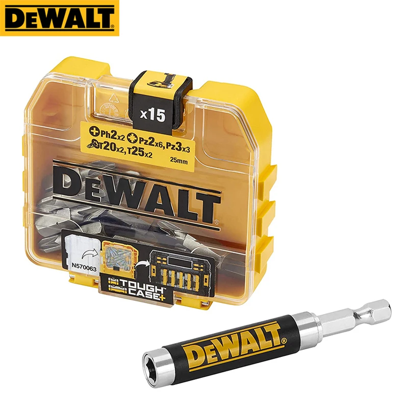DEWALT DT71511 16 Sets Kit Screwdriver Bits and Telescopic Magnet Holder Inserts with 25mm PH2 PZ2 PZ3 T20 T25