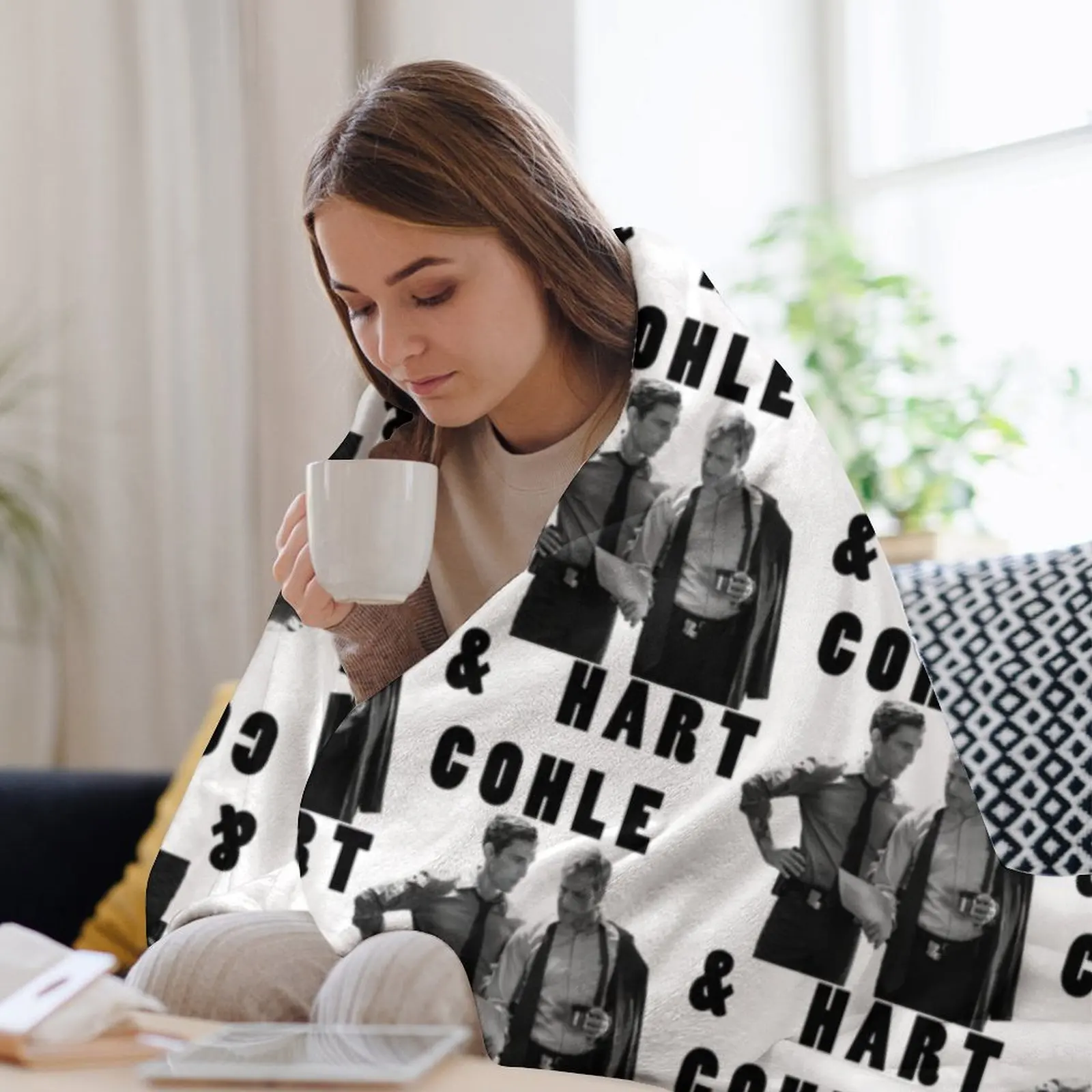 Правдивый детектив C Veja _amp_ Hart Декоративное одеяло Винтажное многоцелевое модное