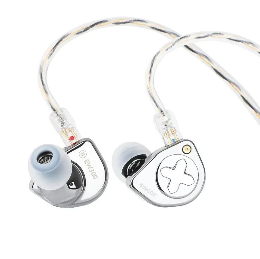 Фото SIMGOT EW300 HIFI VIDEO 1DD + 1Planar + 1PZT Гибридный драйвер IEM Наушники со съемными насадками EW200 Модернизированные компьютерные игры Музыка №2