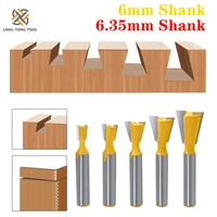 lang tong tool 66 35mm shank dovetail joint router bits set 14 degree woodworking engraving bit milling cutter for wood lt002