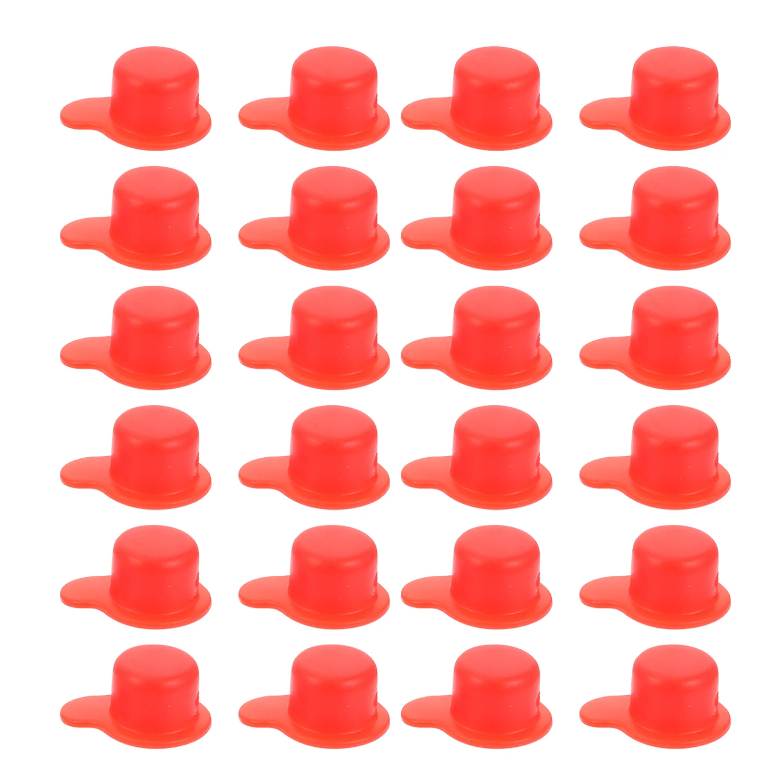 

200 Pcs Pocket Hole Plugs Dust Cylinder Rubber Thread 1.5X0.85X0.7CM Red Pvc Caps