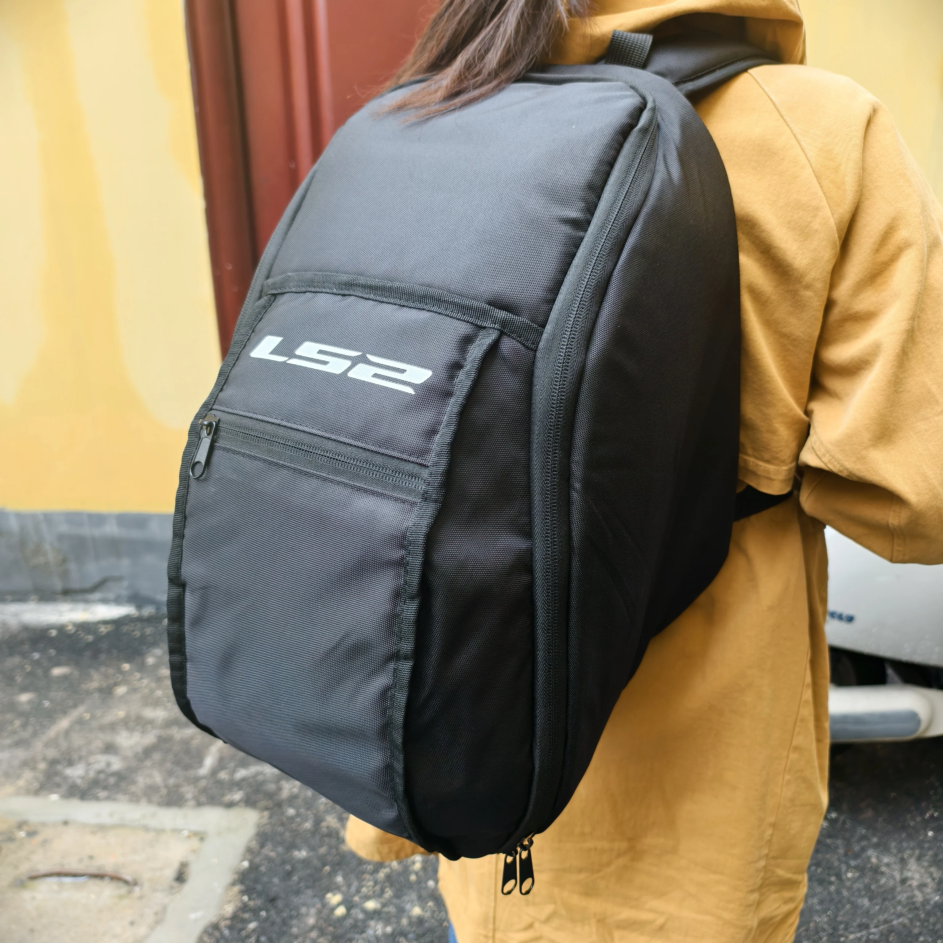 

Для LS2 утолщенная сумка для шлема, сумка для хранения мотоциклетного шлема, рюкзак для верховой езды, вмещает полный шлем, непромокаемый, большой вместительности