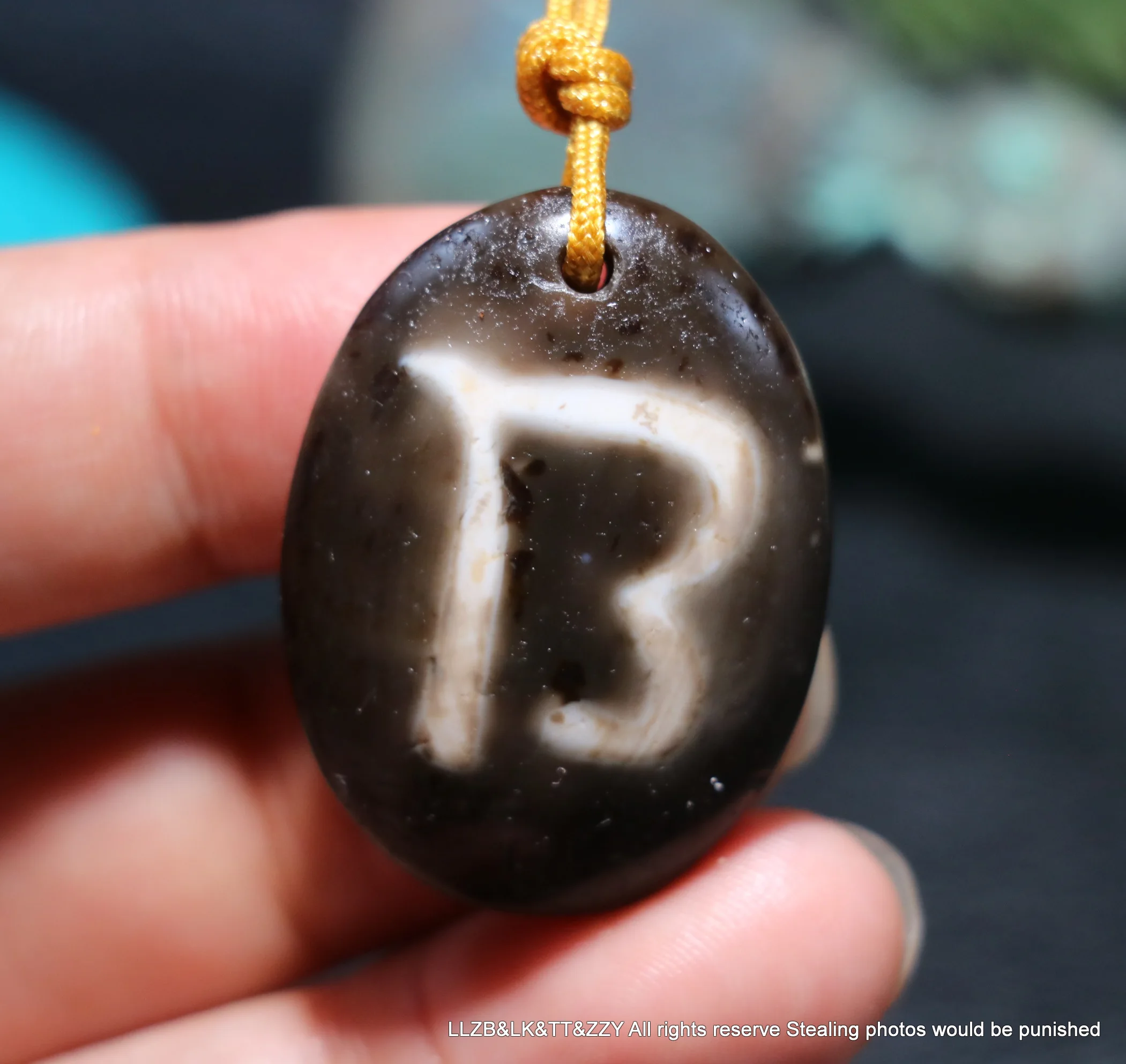 Уникальный стиль волшебная энергия Тибетский Старый Агат OM слово в форме яйца