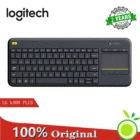 Беспроводная сенсорная клавиатура Logitech K400 PLUS с удаленной сенсорной панелью 2,4 ГГц, клавиатура с унифицирующим приемником для Android, ПК, ноутбука, смарт-ТВ