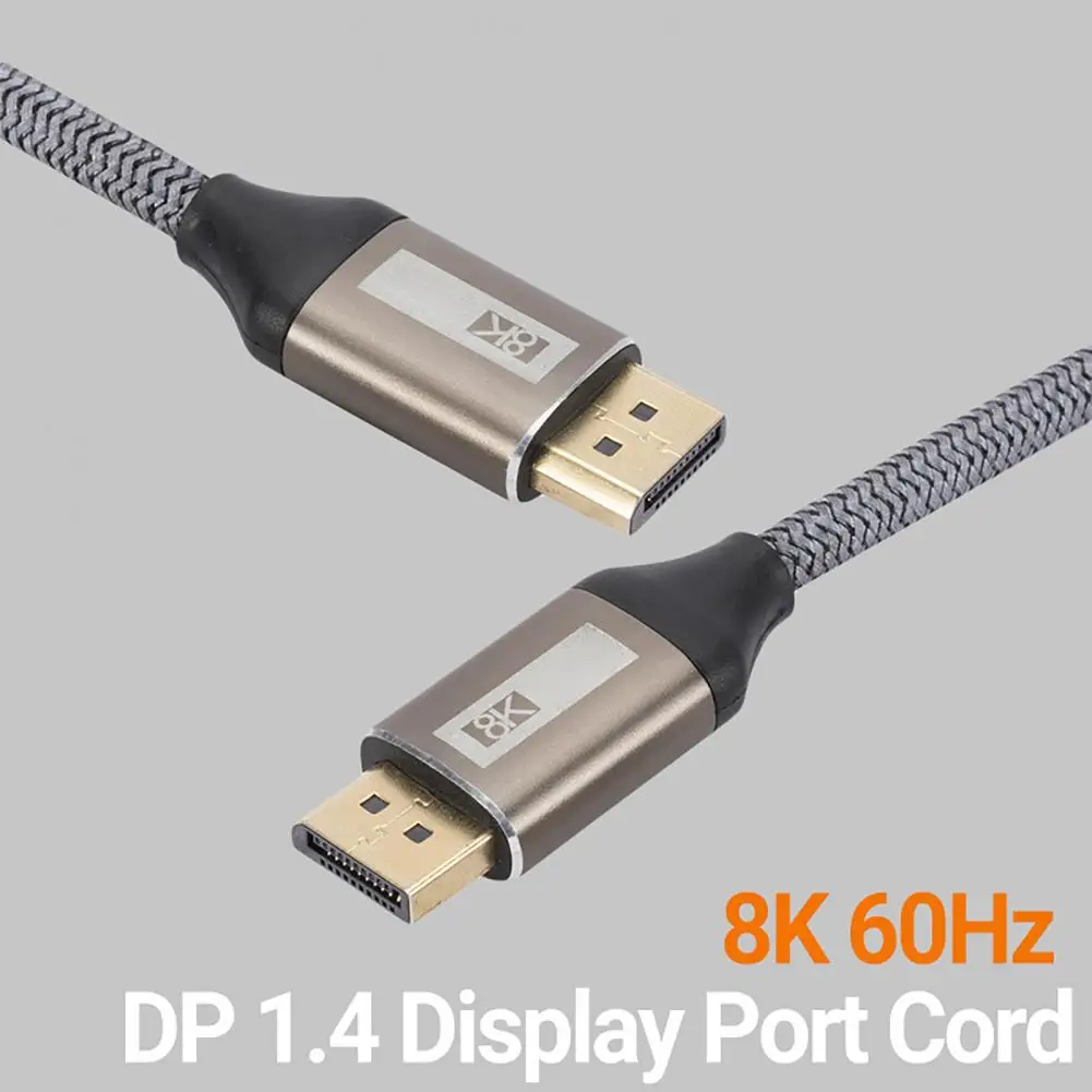 

Display Port Cable High-speed Transmission High Resolution Driver-free 8K 60Hz DP 1.4 Display Port Cord