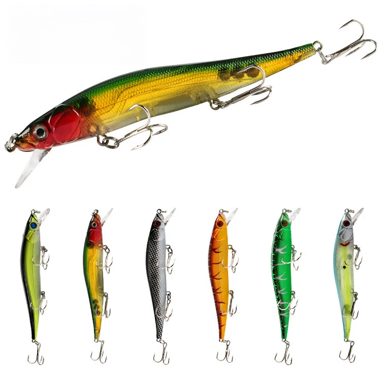 1 шт. плавающий воблер гольян лазерная рыболовная приманка 12 см 13 6 г