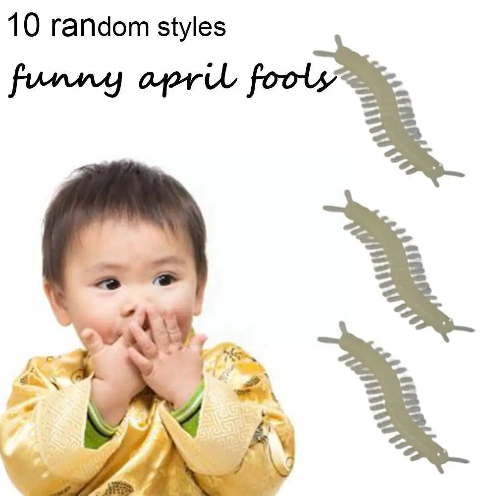 

10 Pcs Simulation Dragonfly Snail Centipede Grasshopper Toy Party Ant Decoration Bar Tricky Supplies Simulation D8i9