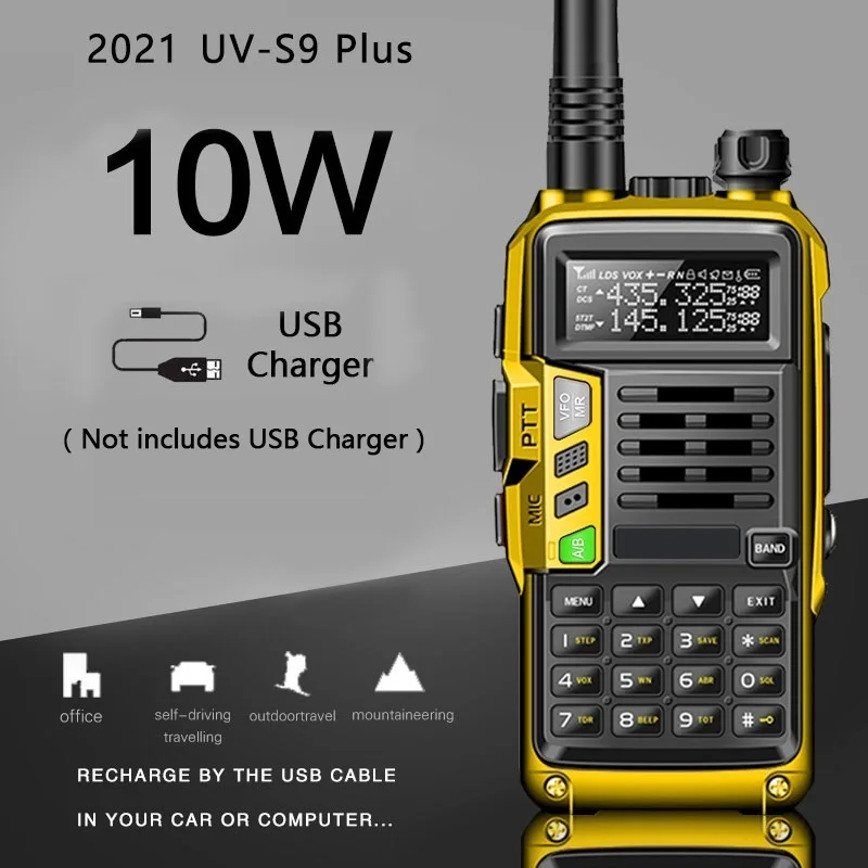 BaoFeng UV-S9 Plus Powerful Walkie Talkie CB Radio Transceiver 8W/10W 10km Long Range Up Of UV-5R Portable Ham Two Way Radio