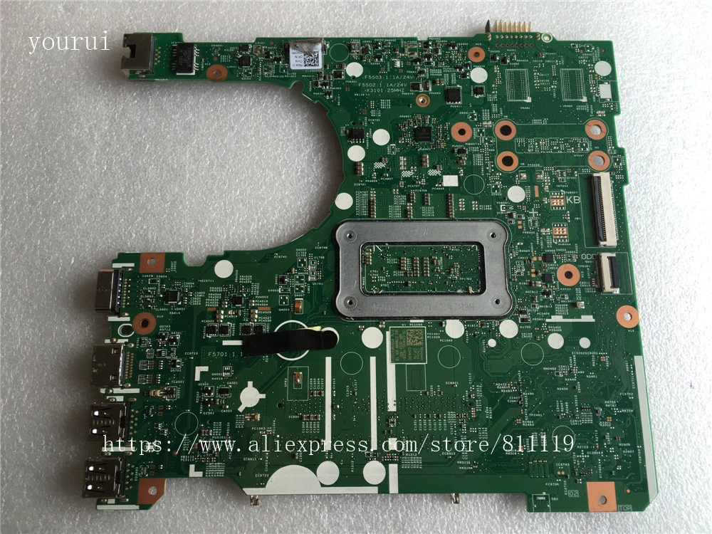 Материнская плата CSRZSZ CN-02HKXD 02HKXD 2HKXD для Dell vostro 3468 3568 laptopсистемная i5-7200u CPU полностью