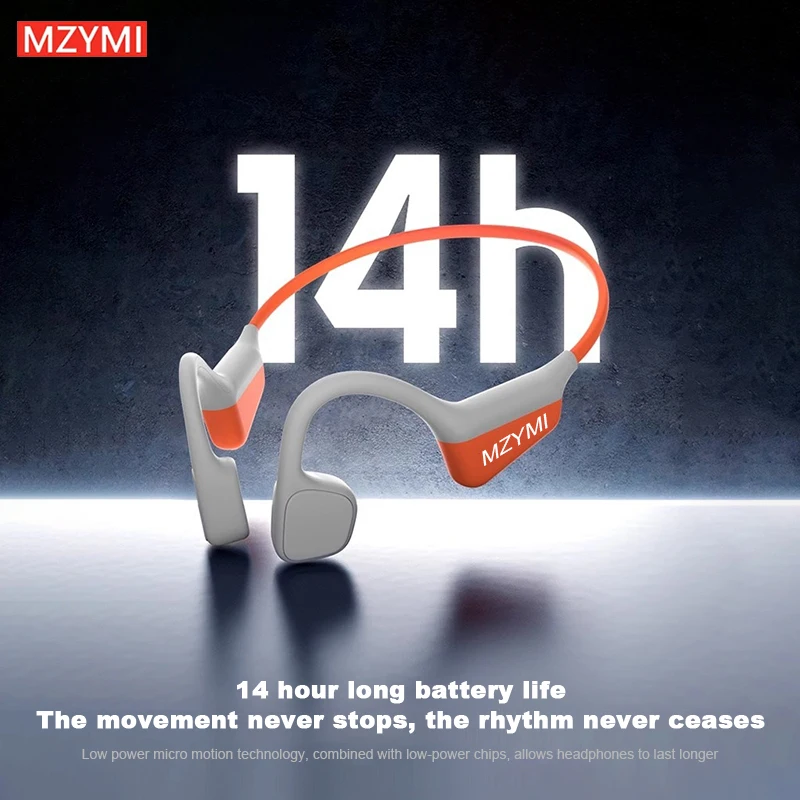 Фото MZYMI i18pro Наушники-вкладыши с костной проводимостью, беспроводные наушники, совместимые Bluetooth-наушники TWS с микрофоном, гарнитура для плавания, спортивная одежда №1