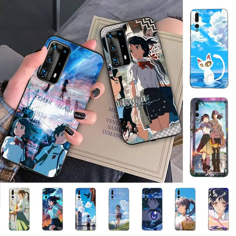 

Anime Suzume no Tojimari Phone Case For Huawei P 8 9 10 20 30 40 50 Pro Lite Psmart Honor 10 lite 70 Mate 20lite
