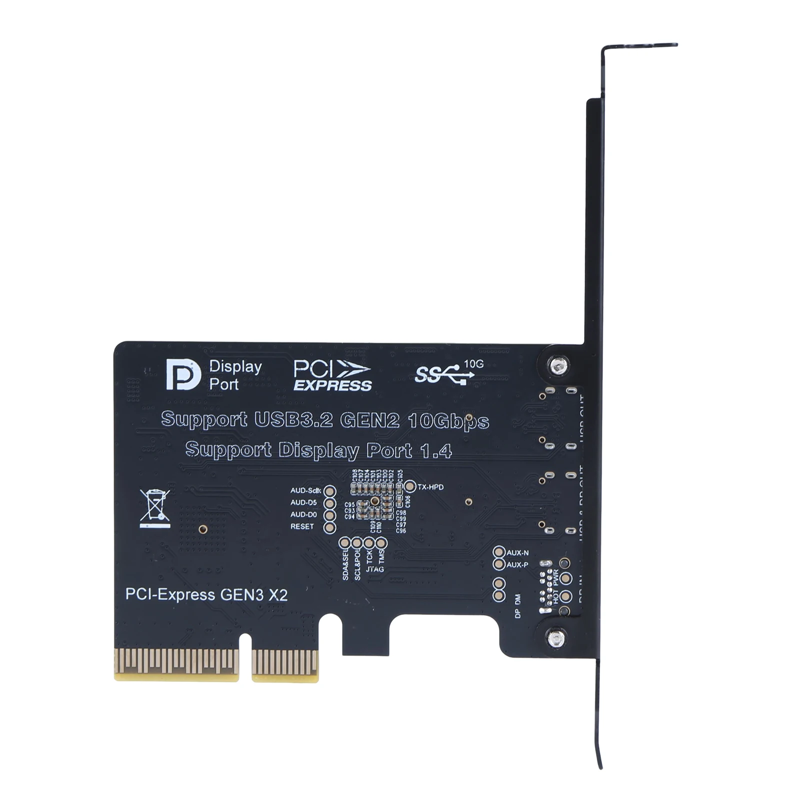 Фото Контроллер-адаптер Type-C ASM3142 USB 3.1 10 Гбит/с Gen 2, плата расширения, док-станция с двумя портами USB-C №5