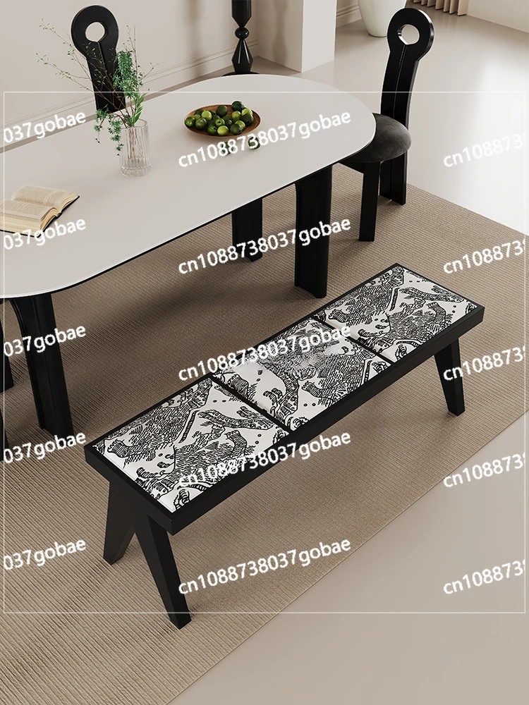 Китайский древний стиль скамейка бревенчатый обеденный стул из цельного дерева