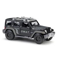 maisto 118 jeep swat team rescue concept diecast car model collectible souvenir ornament miniature metal with plastic parts