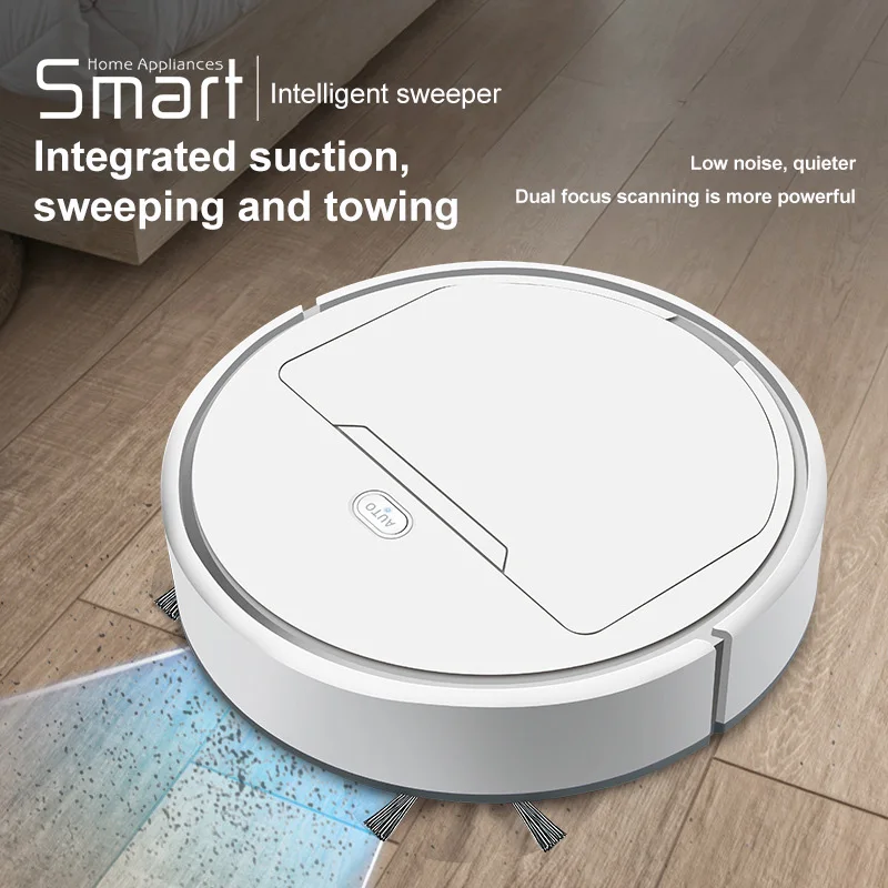 Automatic Robot Vacuum Cleaner Wireless Sweeping Dry Wet Cleaning Machine Charging Intelligent Vacuum Cleaner for Home Office