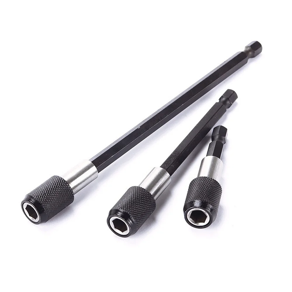 

60mm 100mm 150mm 1/4 Inch Hex Shank Automatic lock Screwdriver Bit Extension Rod Quick Release Magnetic Lengthen Batch Head Rod