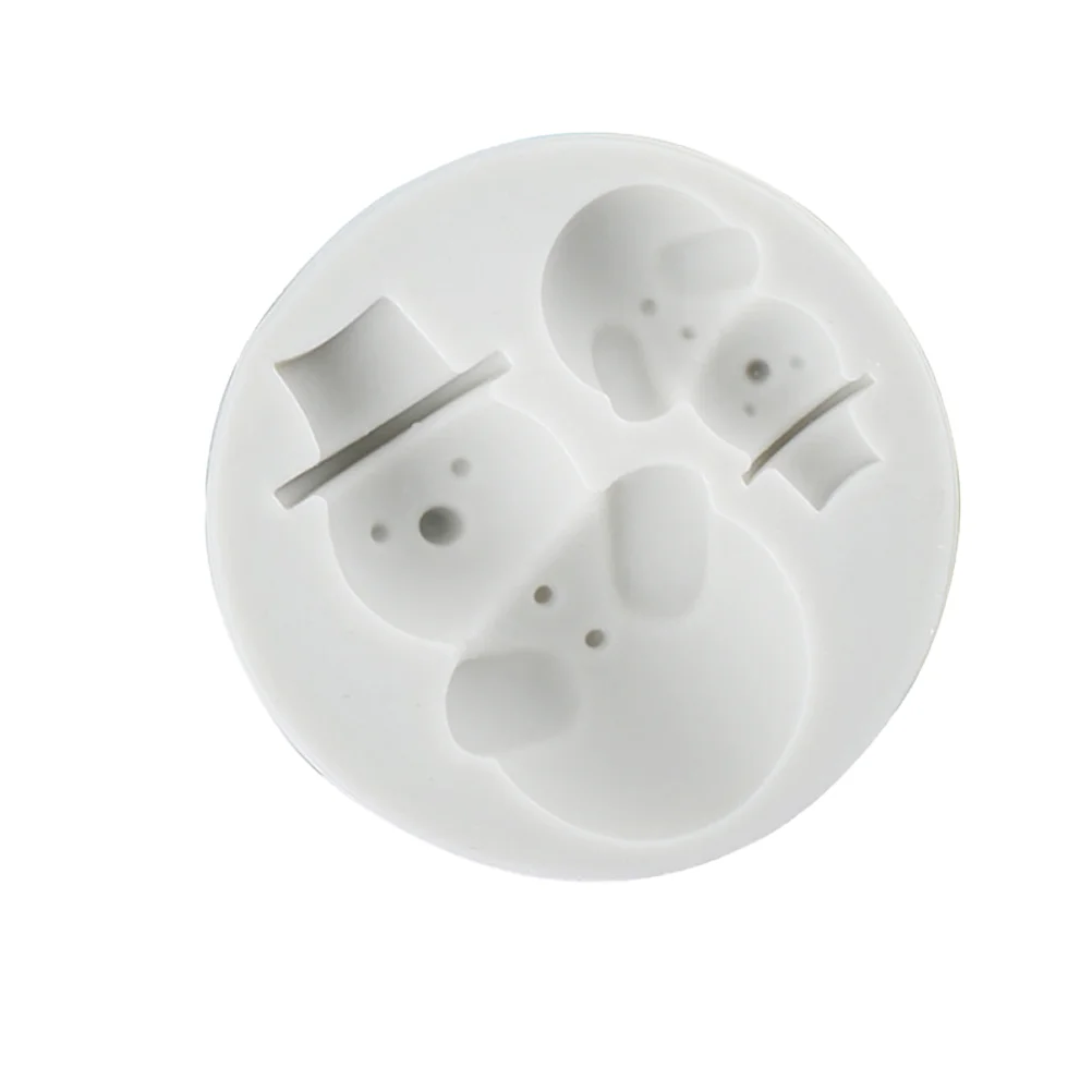 

Molds Silicone Snowman Christmas Soap Pan Chocolate Baking Fondant Muffin Candy Cupcakemaking Cakes
