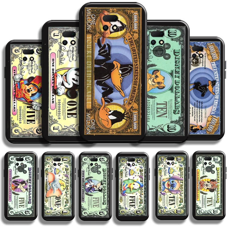 

Disney Luxury Mickey Dollar For Xiaomi Redmi 10X Pro 5G 10X 4G TPU Carcasa Shell Full Protection Liquid Silicon Coque Back