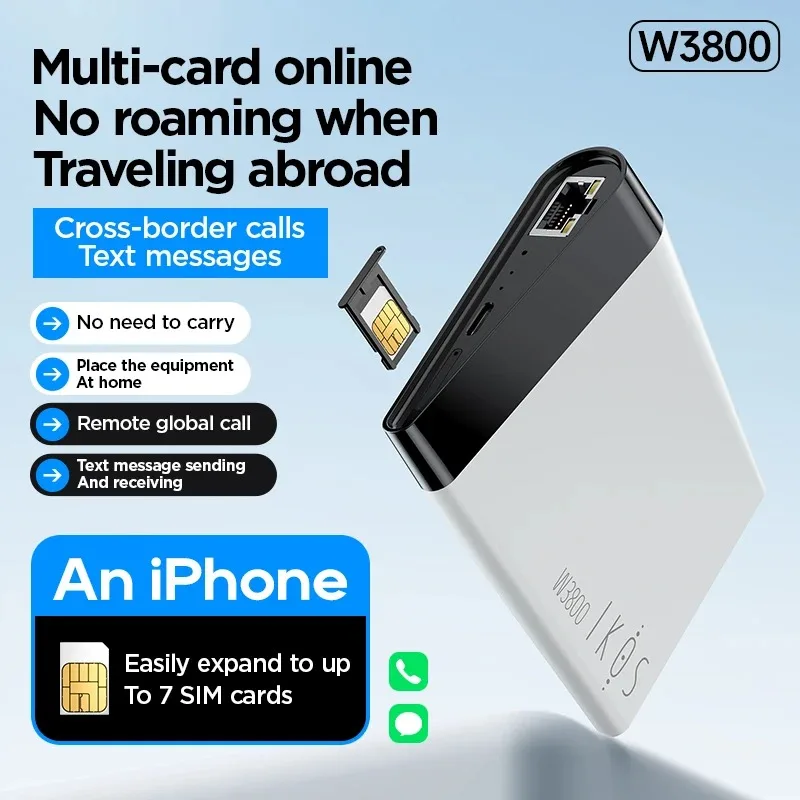 Фото Адаптер для SIM-карты 4G IKOS с функцией бесплатного роуминга для iPhone - сетевой адаптер №1