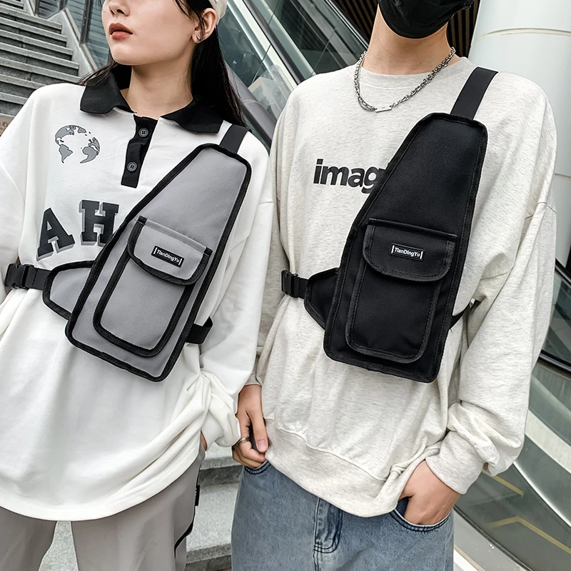 

Functional Tactical Chest Bags Fashion Bullet Hip Hop Vest Streetwear Bags Waist Pack Unisex Chest Rig Bag Phone Pack Kanye West