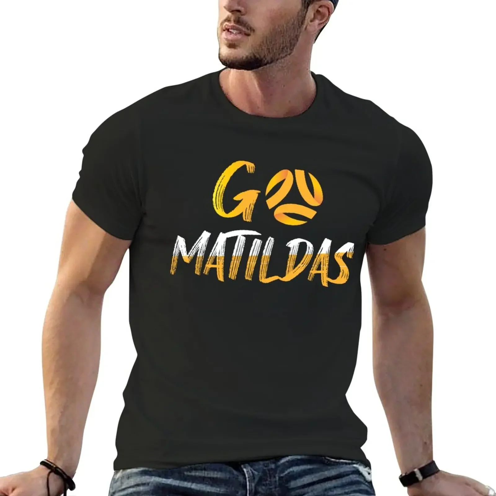 Новая футболка Go Matildas черная летняя мужская тренировочная рубашка