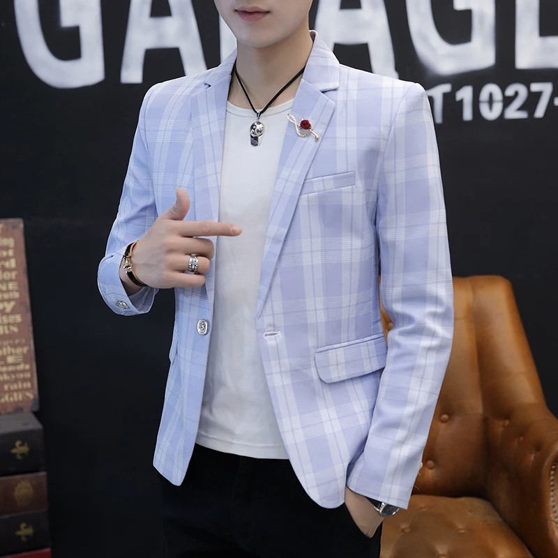 

2023 New Business Fashion High Quality Leisure Men's Format Handsome Trend Korean Version Slim-fit Business Suit Jacket