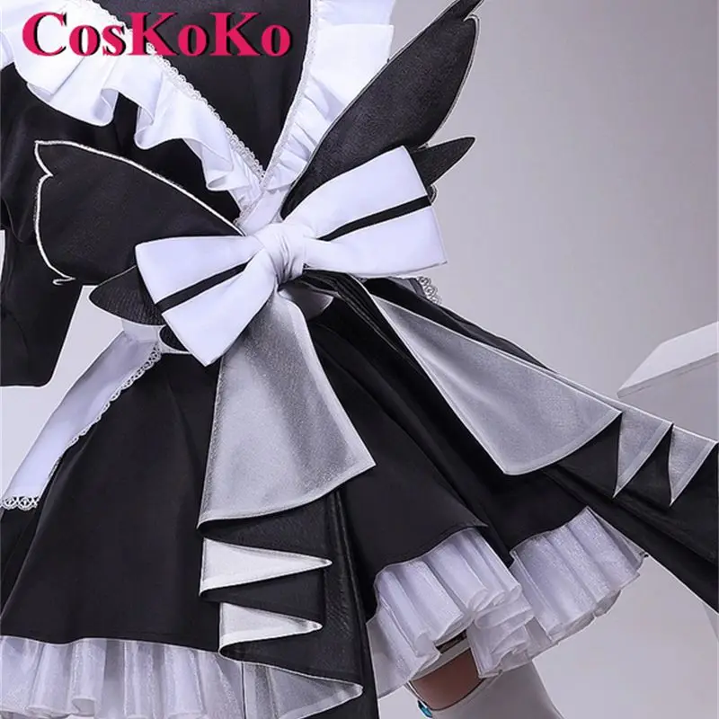 CosKoKo Venti Косплей Аниме Игра Genshin Impact Костюм Великолепное Милое Платье Горничной