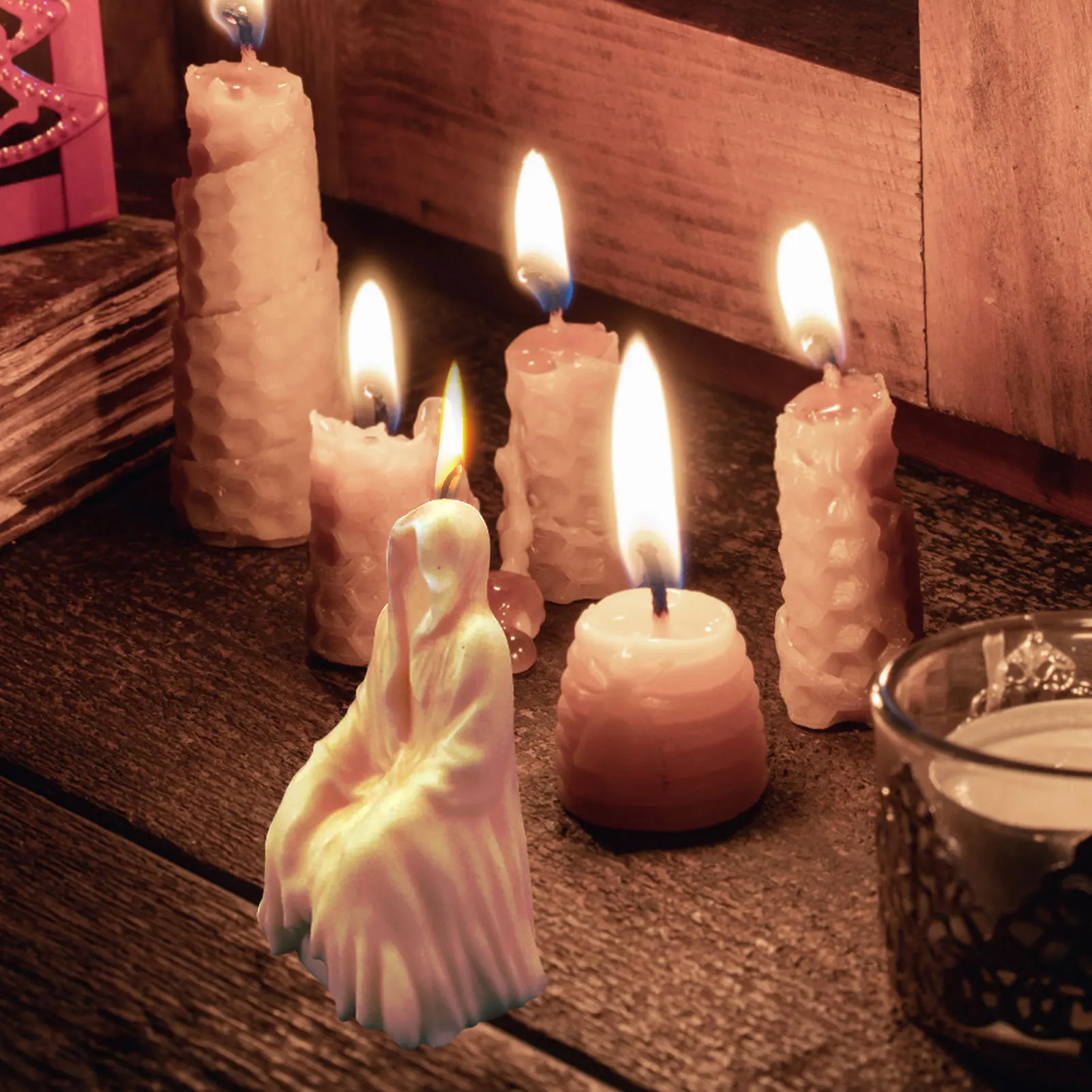 Форма для свечей на Хэллоуин формы шоколада смола литье мыла воск форма сделай