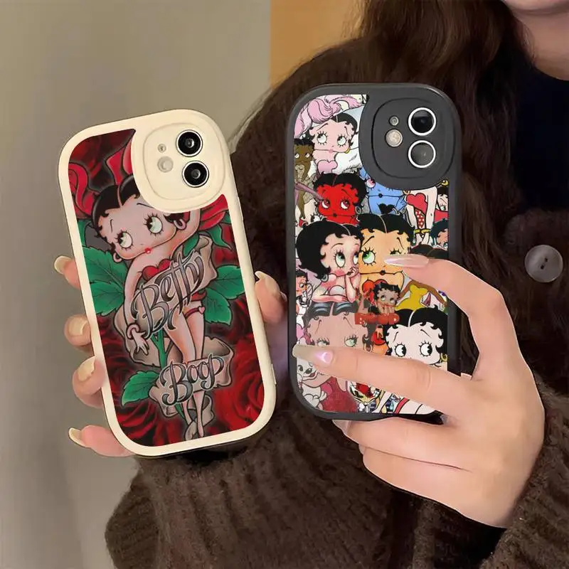 

B-Betty-Cute-Boop Phone Case Hard Leather Phone Case for iPhone 13 12 Mini 11 14 Pro Max Xs X Xr 7 8 Plus 6 6s Se 2022 Cover