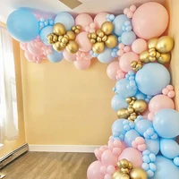 127pcs blue balloon garland arch kit pink gold balloons baby shower gender reveal decor wedding birthday party decorations