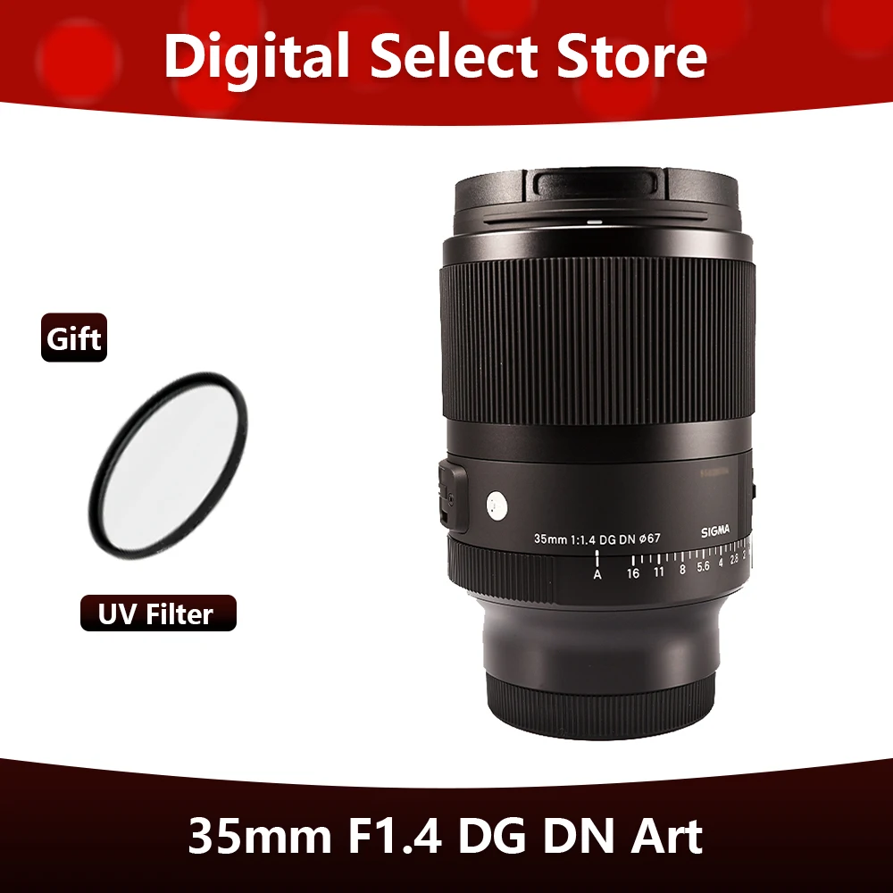 

New Sigma 35mm F1.4 DG DN Art Lens Full Frame Micro Single 35mm F1.4 Lens For Sony E Mount or L mount