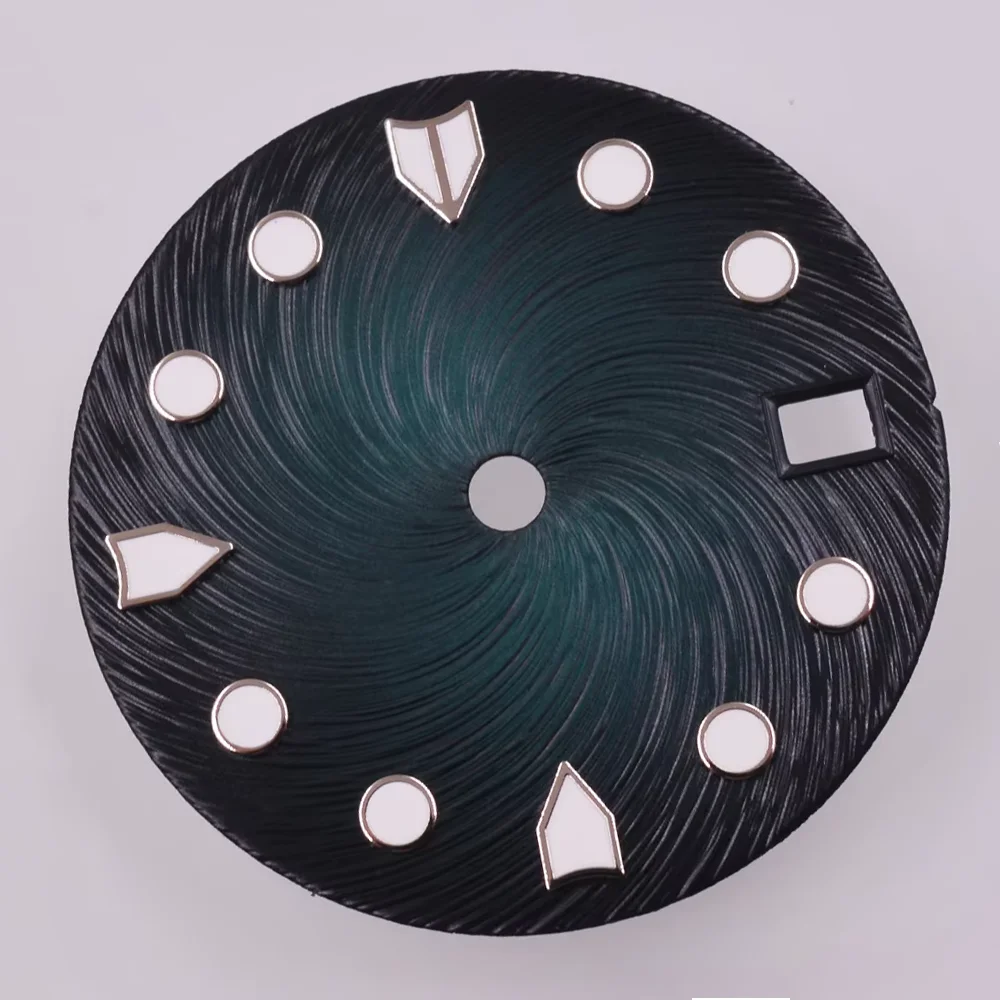 Красный/зеленый/синий/белый циферблат часов зеленый светящийся 28 5 мм подходит