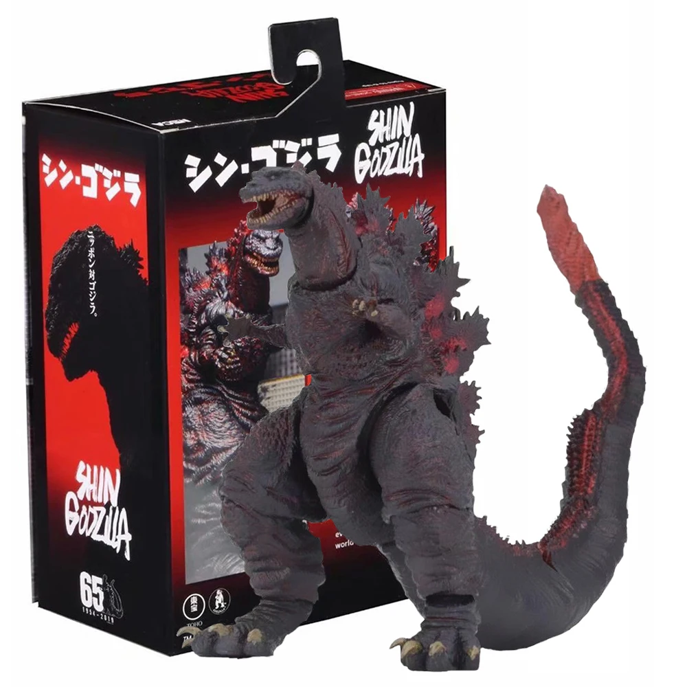 

1998 Red Lotus Godzilla Soft Rubber Doll Toy Movie Super Large 17cm Monster Dinosaur Joint Movable Toy Doll Children'S Birthday