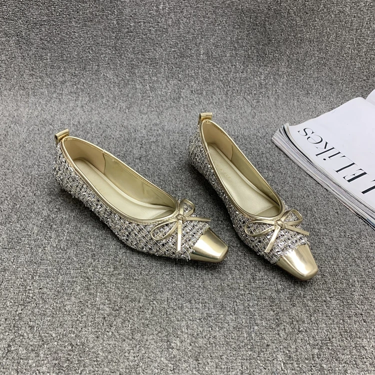 Повседневная женская обувь с острым носком и неглубоким без шнуровки Modis бантом