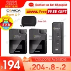В наличии COMICA BoomX-D D1 D2 UC1 UC2 2,4G беспроводной микрофон для смартфонов передатчик приемник Mic BoomX D vs RODE GO Mic