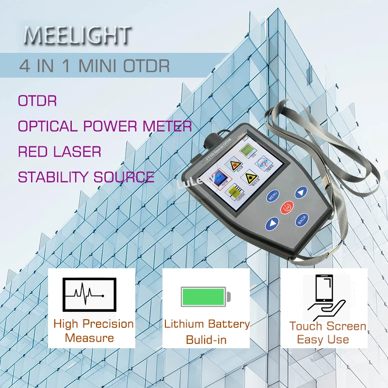 

Мини-тестер оптического волокна OTDR 4 в 1, тестер неисправностей, локатор неисправностей оптического волокна OPM VFL OTRD SLS