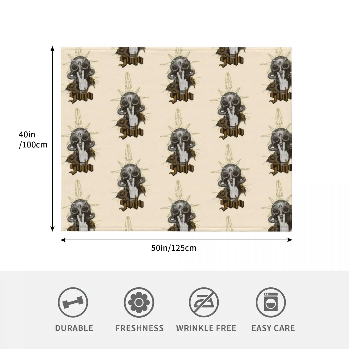 Фото Sodo Nameless Ghoul, The Band Ghost Throw Blanket Пушистые одеяла и волосатое постельное белье Одеяла №4