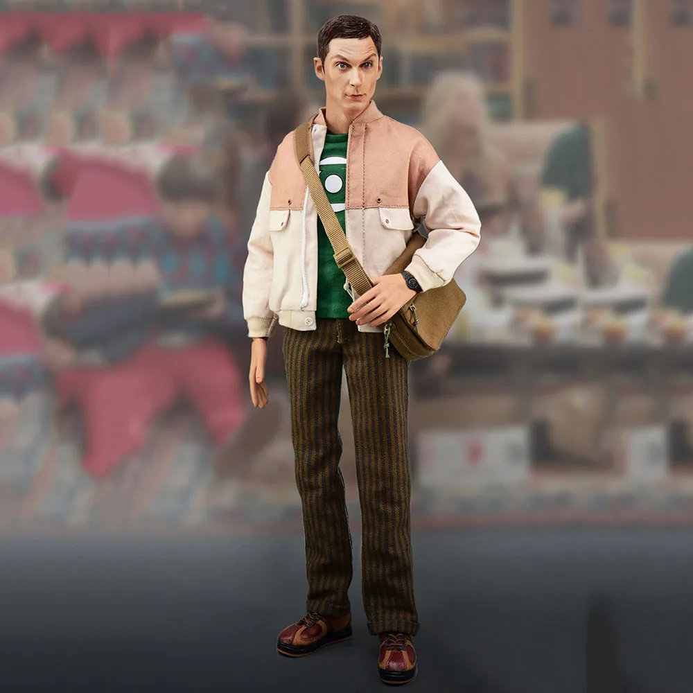 

For Collection BBK BBK06 1/6 Scale Theory Sheldon Lee Cooper Genius Scientist Figure with 2 Heads for Fans Collection