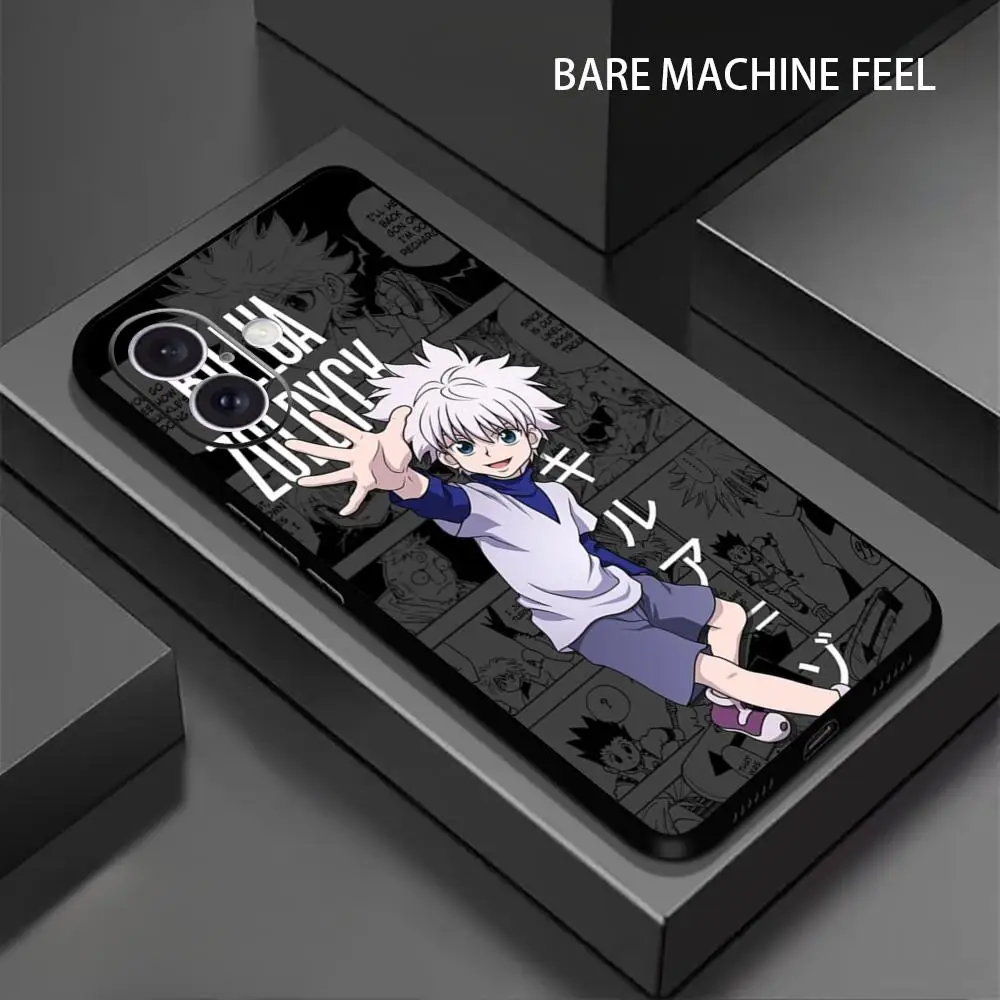 Killua Zoldyck Cool Anime Горячий чехол для телефона iPhone 16 15 14 13 12 11 X XR XS 8 Plus Mini Pro Max Мягкий